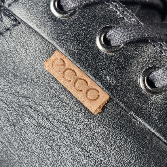 ECCO Men's Soft 7 Sneaker Size 11 EU 45 Black Leather Low Top Comfort Shoe - Picture 2 of 13